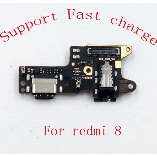 New USB Charging Port Charger Board Flex Cable for Redmi 8 Connector With Microphone Replacement Parts