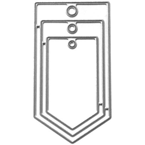 Sharp Tag Metal Cutting Dies Stencil DIY Scrapbooking Album Stamp Paper Card Embossing Craft Decor 95AA