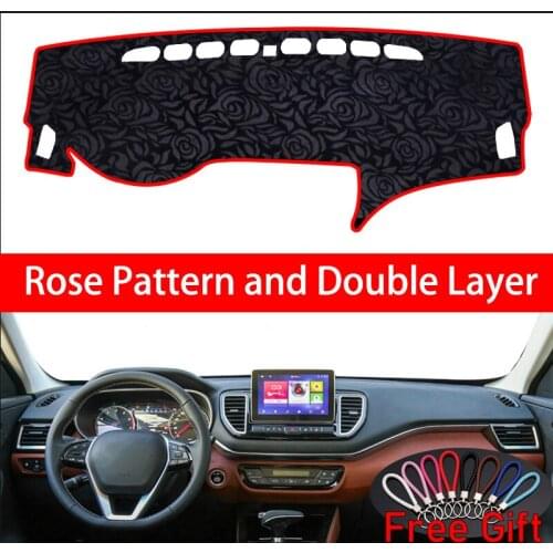 Rose Pattern For besturn SENIA R9 2018 Dashboard Cover Car Stickers Car Decoration Car Accessories Interior Car Decals