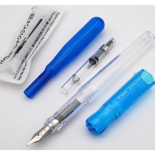 Kawaii Fountain Pen Original Pilot KAKUNO Ink Pen Cute Smiley Face Stationery Office School Supplies Best Gift Pens Office