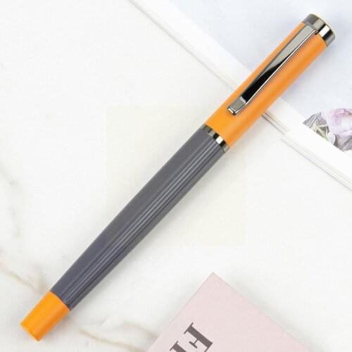 1PC Luxury Metal Fountain Pen Elegant Retro Morandi Color School Office Pen Student Business Pens Stationery Fountain Gift R0S8