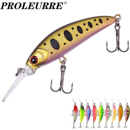 1pcs Mini Wobbler Fishing Lure 70mm 5.7g Hard Bait Crankbait Artificial River Diy Dancing Sinking Minnow Pesca Fishing Tackle