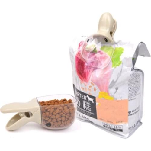 1Pc Multi-Purpose Cute Cartoon Pet Food Scoop Plastic Duckbilled Cats Dogs Food Spoon Pet Feeder Feeding Supplies Water Bowl
