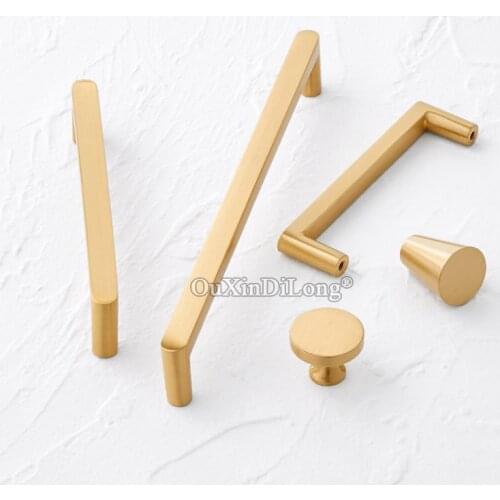 1PCS Northern Europe Solid Brass Cabinet Handles Gold Knob Kitchen Cupboard Pulls Drawer Knobs Furniture Handle Hardware GF489
