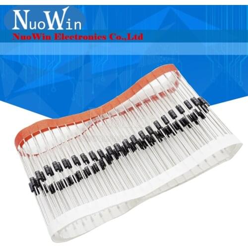 100pcs UF4007 1A 1000V DO-41 Rectifier Diode