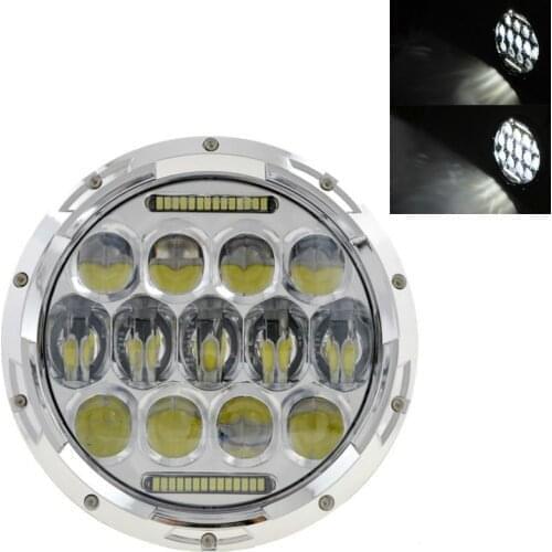 7" Black/Chrome Motor LED Headlight for Kawasaki Vulcan VN 500 750 800 900 1600 1700 1500 for 93-08 Ducati Monster 1000 600