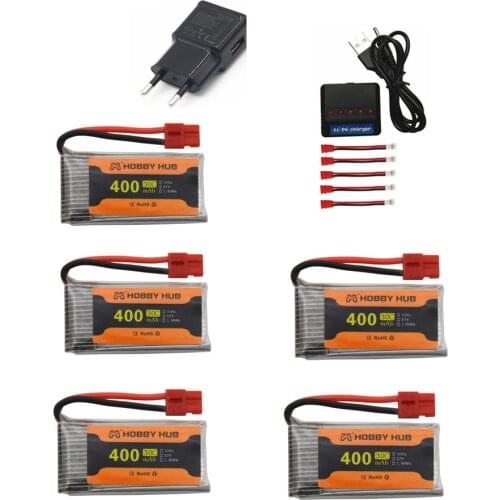 3.7V 400mah lipo Battery + charger For SYMA X15 X5A-1 X15W X15C RC Helicopter Spare Parts 752035 3.7v drone battery 1pcs to 6pcs
