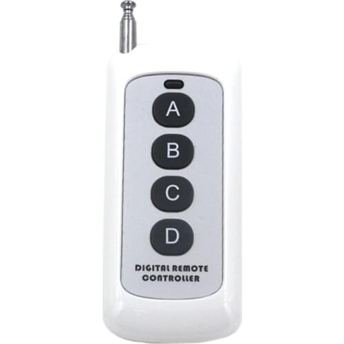 DC 12V Wireless Smart Remote Control 4 Buttons For Wall LED Light Switch Lower Power Consumption EV1527 Remote Control