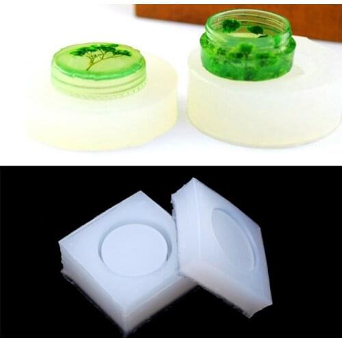 DIY Round Silicone Storage Box Mold Resin Mould Jewelry Casting Craft Handmade