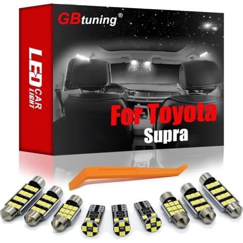 High Quality Canbus LED Interior Reading Room Light Kit For Toyota Supra 1987-1998 Car Ceiling Auto Bulb Roof Lamp Accessories