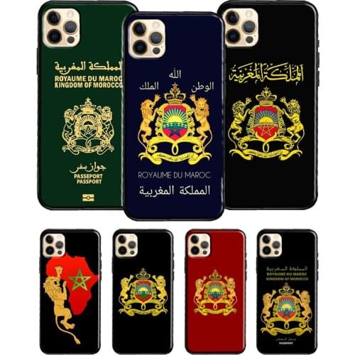Morocco Maroc Moroccan Flag For iPhone 12 Pro Max Mini Cover TPU Phone Case For iPhone 11 Pro Max XS X XR 7 8 Plus SE
