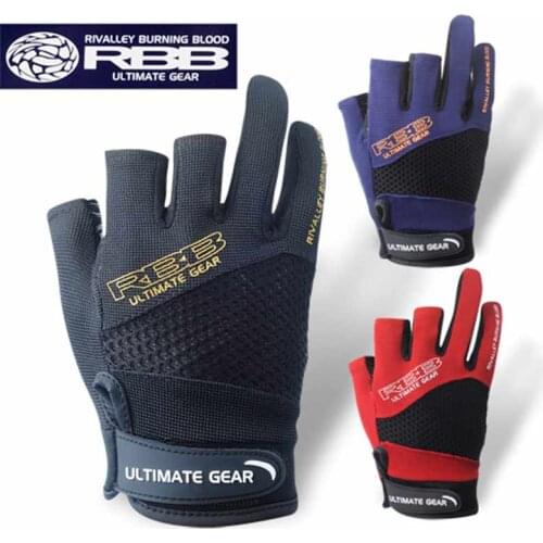 DASNAKI Anti-slip Fishing Gloves 3 Fingers cut fingerless Gloves casting fishing Outdoor Sports Breathable Fishing Gloves