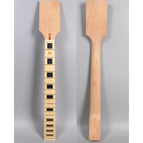 Unfinished guitar neck 22 fret 24.75 inch Mahogany Maple Fretboard Paddle head Guitar parts & accessories