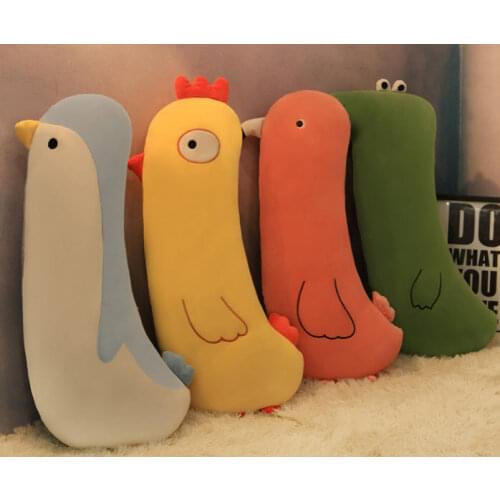 60cm Adorable Cartoon Dinosaur Baby Pillow Soft Chair Cushion Pillow Lovely Forest Toy Pillow Doll Comfortable Sleep Toy Penguin