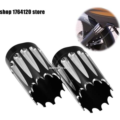 1 Pair Motorcycle Front Fork Boot Cover Shock Cover CNC For Harley Touring FLHT FLHX FLSTF Street Electra Glide 2008-2013 14-17
