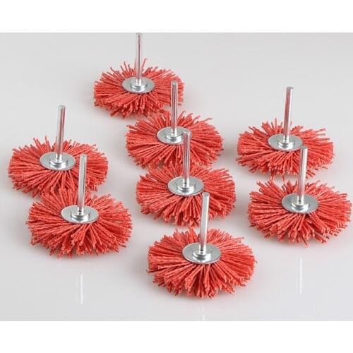 The red flower polished DuPont nylon abrasive silk wood mahogany furniture, wood carving and polishing brush wear