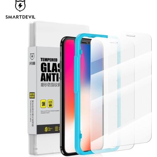 SmartDevil Screen Protectors For iPhone 12 11 Pro Max X XS Max XR Matte Glass Full Cover For iPhone 6 7 8 Plus Anti-Fingerprint