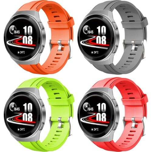 Soft silicone watch strap For HUAWEI WATCH GT 2e GT2E/GT 2 46mm smartwatch Band Bracelet 22mm Watchband Replaceable accessories