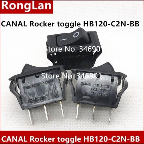 [SA]Janne CANAL Rocker Rocker toggle HB120-C2N-BB single double-throw--50pcs/lot