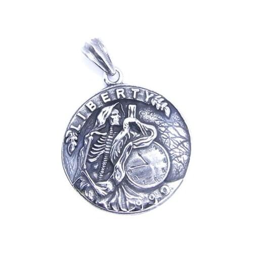 Cool LIBERTY Pendant 316L Stainless Steel Cool Fashion Live To Ride Pendant