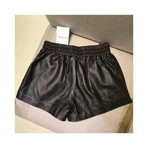 2020 New Fashion Genuine Sheep Leather Shorts G5