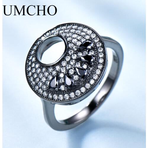UMCHO Genuine 925 Sterling Silver Rings Fashion May Birthstone Jewelry For Women Romantic Elegant Gift Fine Jewelry