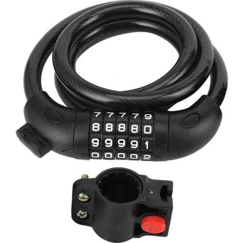 Bike Lock Electric Mountain Bicycle Fixed Portable Anti-theft Strip Lock Coded Lock bicycle accessories