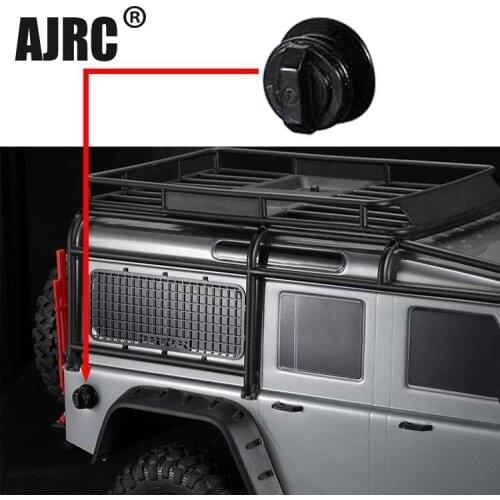 Filled rubber tank cap for 1/10 RC tracked vehicle Traxxas TRX4 TRX-4 T4 car shell simulation decoration upgrade parts