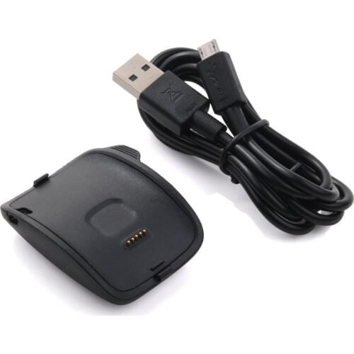 Adecuado para Samsung Galaxy Gear S SM-R750 base de cargador de reloj inteligente negro base de carga USB