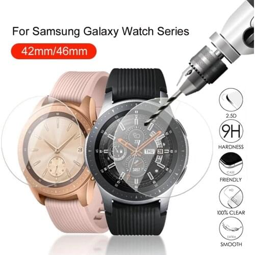 Screen Protectors Glass For Samsung Galaxy Watch 42mm 46mm Film Tempered Protective Protection Coverage Scratch Resistant 1-4pcs