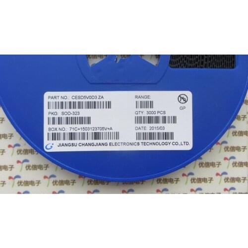 100pcs High quality NEW SMD TVS CESD5V0D3 ZA TVS diode ESD SOD-323