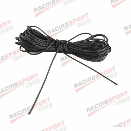 3mm 50FT Expandable Wire Cable Sleeving Sheathing Braided Loom Tubing Black