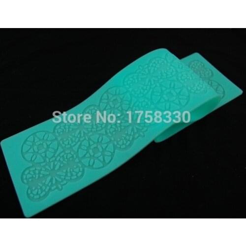 39*7CM Silicone sugar Lace Mat Cake Decorating Tool fondant Embossing Mold