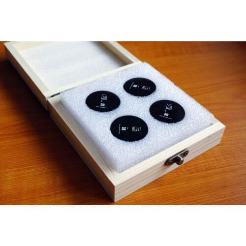 3D metal foot nails, four sets, adjustable height, three ceramic beads