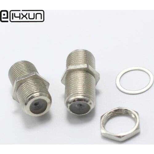 5pcs Inch F Female to Female Plug jack Digital TV General Head Inch Plug Extension Revolution Connector Antenna adapter