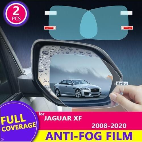 For Jaguar XF 2009-2020 X250/X260 2018 Full Cover Rearview Mirror Rainproof Film Anti-Fog Auto Mirror Sticker Car Accessories