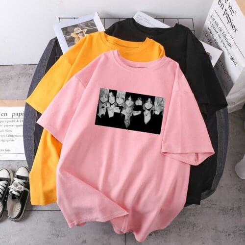 Elegant Attack On Titan T-shirts Women Fashion O-Neck Oversize Tshirts Vintage Purple Casual Tops Tees Breathable Camiseta Woman