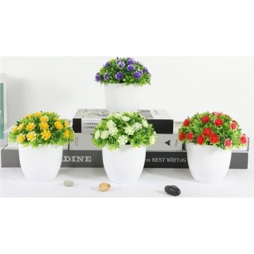 1pc Artificial Plant Bonsai Simulation Plastic Wishful Tree Pot Plant Ornaments for Home Office Desk Hotel Garden Decoration