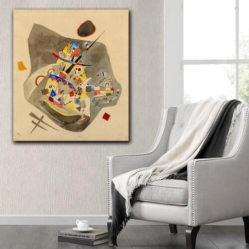 Gray Spot by Wassily Kandinsky Canvas Painting For Living Room Home Decoration Oil Painting On Canvas Wall Painting Unframed