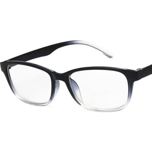 Square Eyeglasses Frame Women Men Transparent Lens UV400 Eye Protection Girl Sexy Ladies Black Leopard Shades