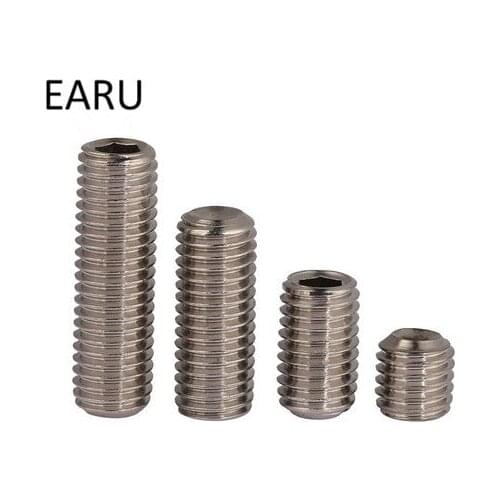 304 Stainless Steel Set Screws Bolt Machine Meters Inner Hexagon Hex Socket Cup Head Headless Top Wire Wholesale