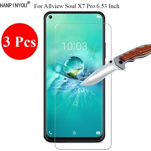 3 Pcs/Lot New 9H 2.5D Tempered Glass Screen Protector For Allview Soul X7 Pro 6.53" Protective Film + Clean Tools