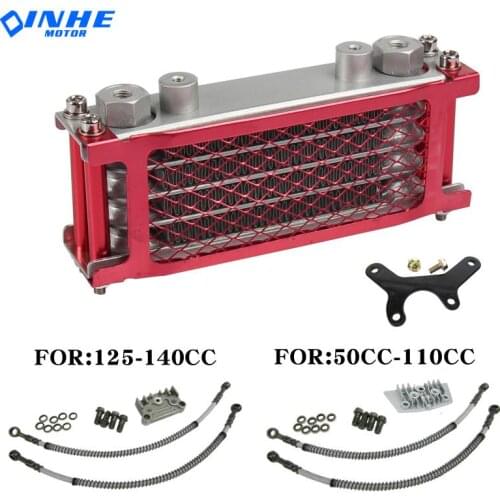 China made horizontal engine dirt pit FOR 50cc 70cc 90cc 110cc 125cc 140cc Monkey Bike ATV motorcycle oil cooler radiator