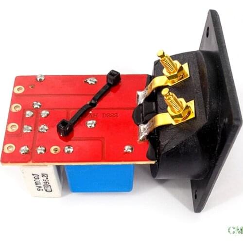 Adjustable Treble Bass Frequency Divider 2 Way Speaker Audio Crossover Filters 4-6 Inches 4-8 Ohms 48Hz-20KHz 80W