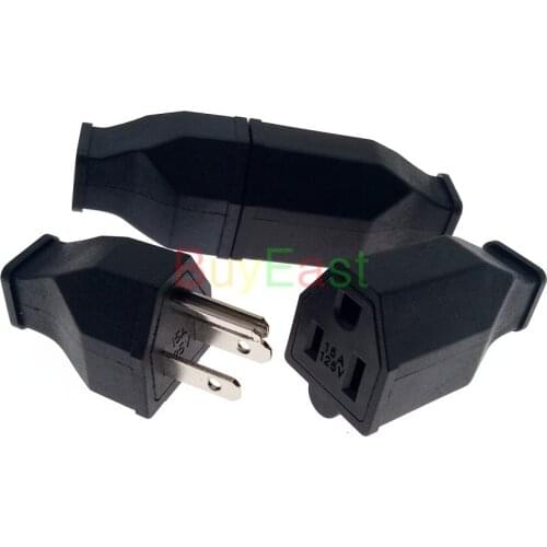 US Canada DIY Rewireable Main Power Plug Socket AC125V 15A