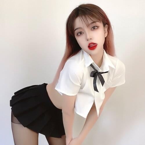 Sexy Schoolgirl Costume for Women Adult Lingerie Erotic Cosplay Outfits Schoolgirl Costume Sex Skirt Student Uniform Role Play