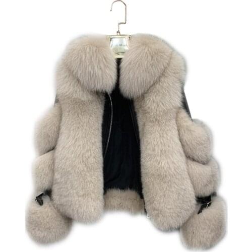 Real fox fur coat 2020 winter new women short suit collar young fur coat real fur coat whole skin