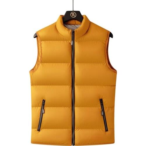 Vest Jacket Men Puffer Vest Coat Sleeveless Jacket Men Slim Fit Solod Color Men Fashion Clothing Outer Vests Men 2021 Brand New
