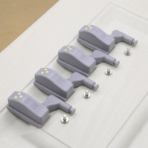 10 Pcs LED Cabinet Hinge Light Kitchen Bedroom Living Room Cupboard Wardrobe Inner Loop Drawer Sensor Night Light LED lamp