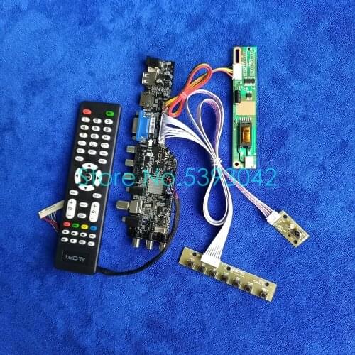 1440*900 USB VGA AV 1CCFL universal controller drive card kit Fit LP171W01/LP171WX2 matrix 30 Pin LVDS signal digital DVB-T